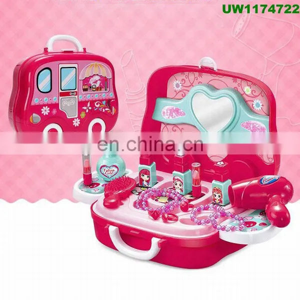 Role Play Jewelry Kit for Girls Toy Set Princess Suitcase Gift for Kids Children 3 Years Old photo-3