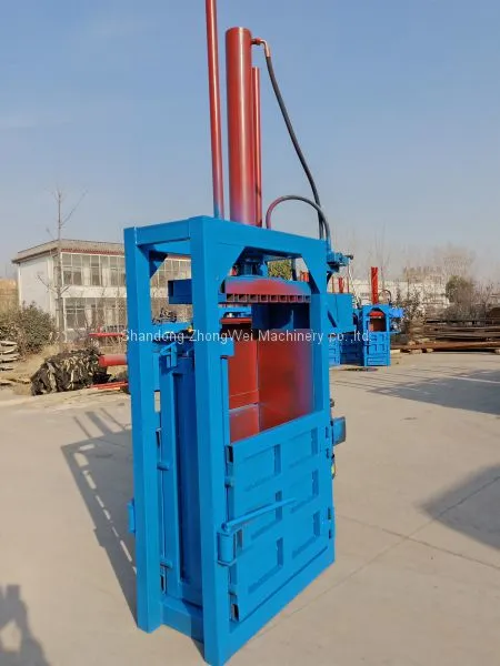 Vertical Hydraulic Cardboard Baler for Sale PLC Control Full Automatic Hydraulic Waste Paper Carton Baler photo-2