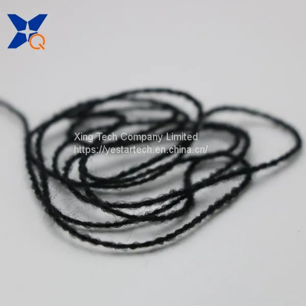 Black Nm26/2plies 15% Stainless Steel Staple Fiber Blended With 85% Bulky Acrylic Conductive Yarn for Phone Touchscreen Gloves-XT11454 photo-2
