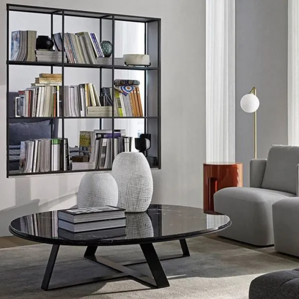 Solid Surface White Marble Coffee Table Convertible Coffee Table to Dining Tables for Furniture photo-3
