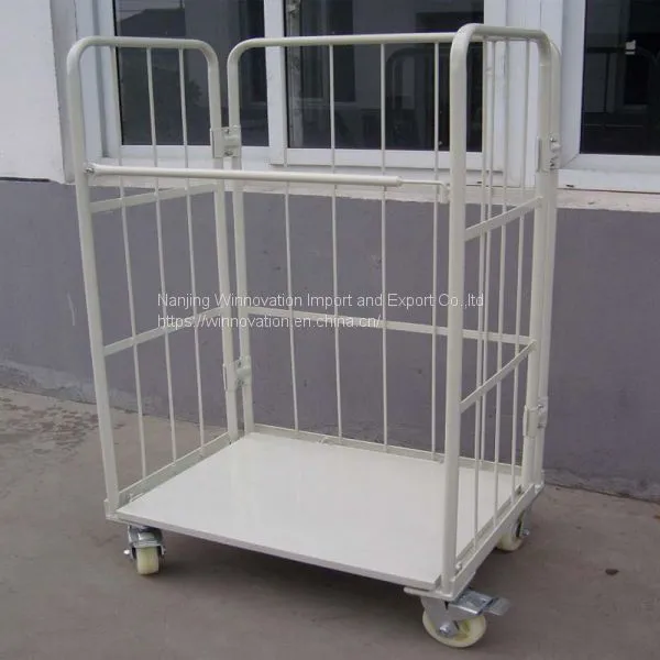 Logistic Storage Roll Cages Trolleys for Warehouse and Supermarket Transportation photo-3