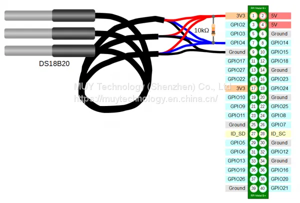 Original Maxim DS18B20 Temp Sensors Wire Digital Temperature Sensor Connector Naked Can be Customized photo-5