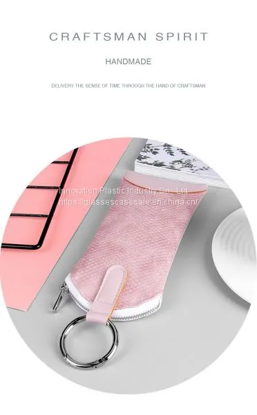 Crush-resistant, Simple Glasses Holder; Creative, Portable, Zippered Sunglasses Pouch photo-5