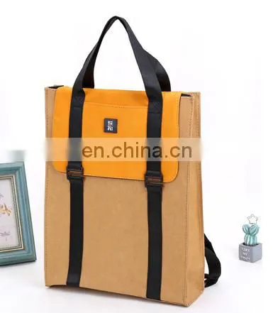 Hot Selling Kraft Paper Travel Bag Outdoor Laptop Bag New Design Backpack photo-4