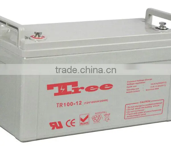 Maintenance Free 12v 100ah Inverter Battries Solar Battery Cell 12v 100ah Deep Cycle Battery photo-2