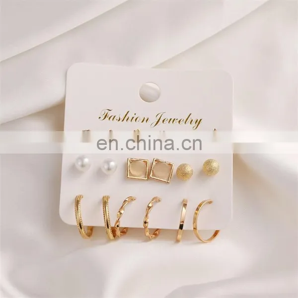 New Week Ear-nail Suit for Students, Simple of Small Fresh Earrings for Women Wholesale photo-5