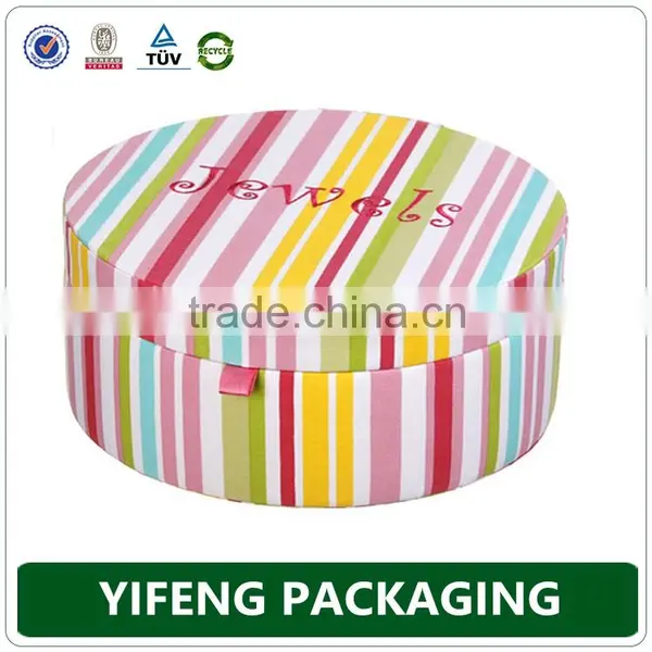 Small Round Rigid Cardboard Paper Storage Sock Gift Box photo-2