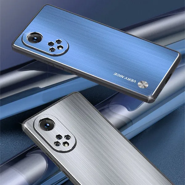 2022 Super Cheap Metal Brushed Straight Edge Full FIne Hole Mobile Phone Case For HUAWEI Nova 7 8 9 Mate30 40Pro P30 40 50 Pro photo-5