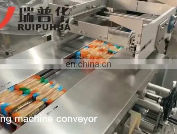 Wafer Cake Cookies Chips Outer Pack Secondary Package Pouch Into Plastic Bag Automatic Feeding Packing Machine System photo-5