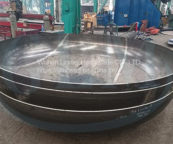 2600mm Diameter 6mm Thickness 2:l S.E. Heads, Dish End Heads