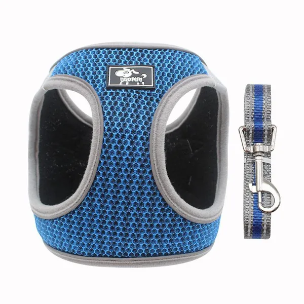 Premium Dog Chest Strap Leash Adjustable Reflective Pet Harness With Padded Handle & No-Pull Design photo-3