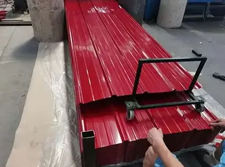 PPGI Galvanized Corrugated Roofing Sheet Color Coating Steel Roofing Sheet Factory Price photo-2
