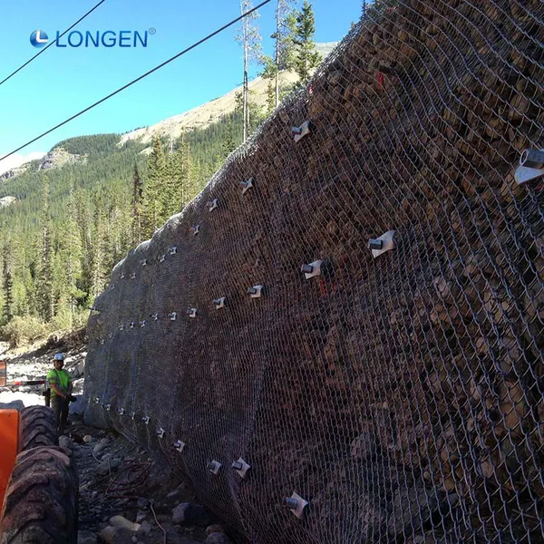 Rockfall Netting G45 2 Long Service Steel Weave High Strength Steel Wire Mesh Mountain Slope Protection Mesh Stabilize Slopes photo-2