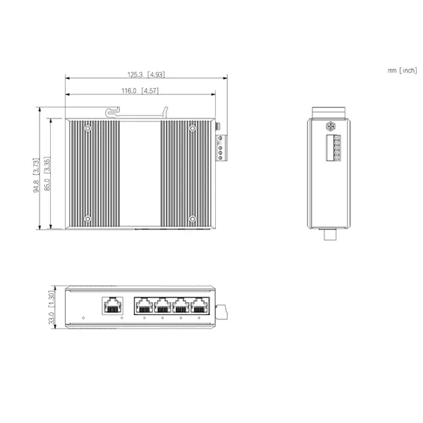 Dahua Dh-is1100-5et 5-port Layer 2 Unmanaged Industrial Switch photo-5