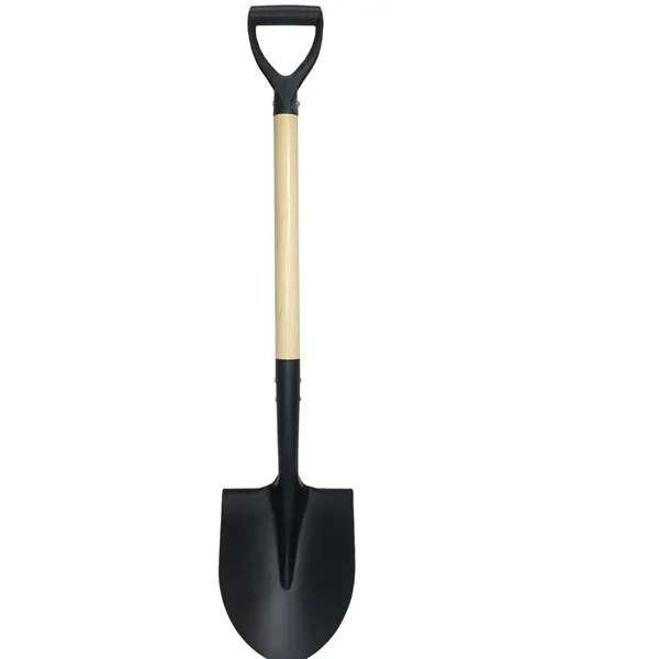 Shovel For Digging,Round Shovel, Garden Tool With D-Handle, 41 Inches In Overall Length, Wooden Handel Garden Shovel,Beach Shovel, Car Snow Shovel