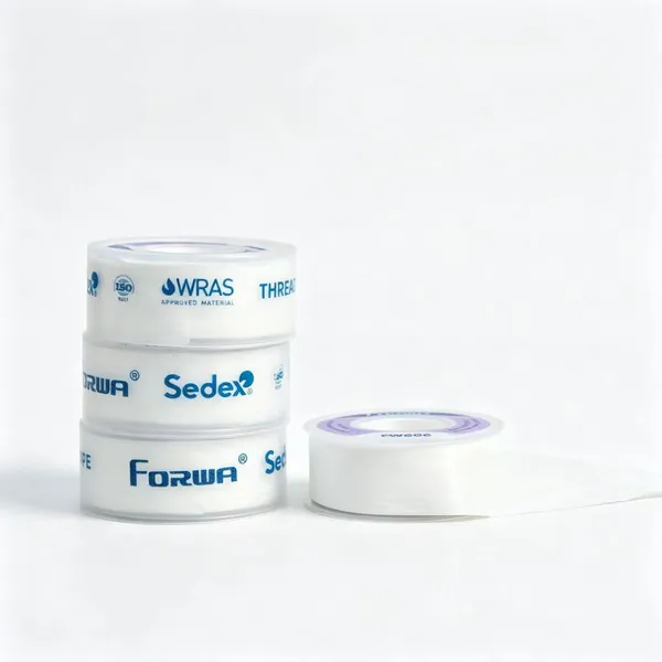 Forwa FW606 Industrial High Density Plastic Thread Seal Tape Blue Color WRAS Certified for Gas Water Pipes Food Safe photo-2