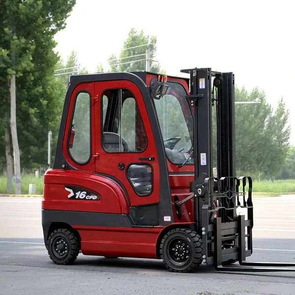 Energy Saving Lithium Battery Electric Forklift 1 Ton 1.5 Ton Side Loader Forklift Small Turning Radius Forklift photo-5
