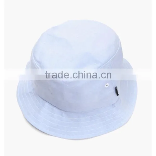 Wholesale Fancy Safari Plain White Cotton Bucket Hat photo-2