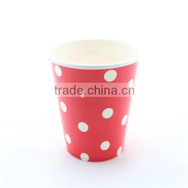 Party Suppllies Disposable 9 oz Blue Striped Paper Cups photo-4