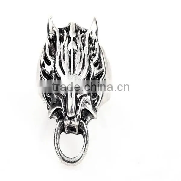 Hot Sale Alloy Punk Rings, Wholesale Skull Ring photo-3