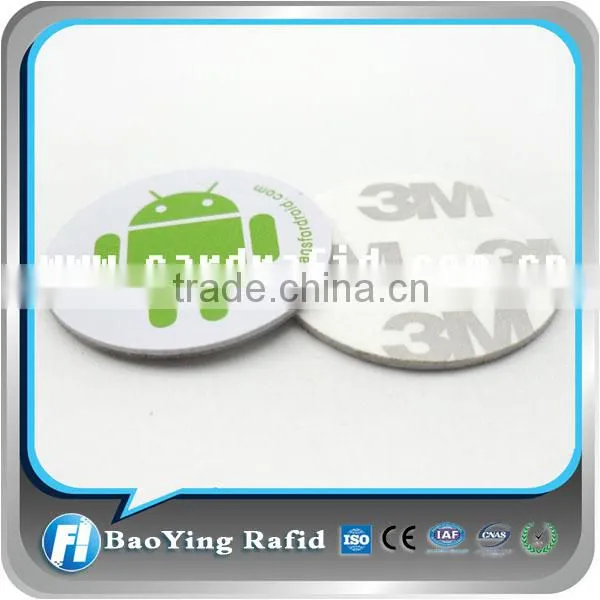 Promotion ! 13.56Mhz HF RFID Tags Round Pvc Rfid Label