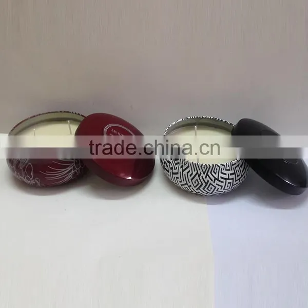 12OZ Scented Candle Tin in Containers With Three Wick photo-4