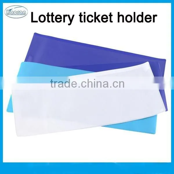 Thumb Notch Plastic Ticket Holder, Coupon Holder, PVC Play Slip Holder photo-3