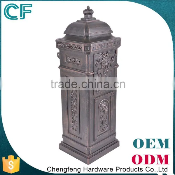 Europe Lion Decorative Cast Aluminiun Big Mailbox From China photo-3