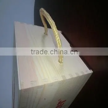 Famous Brand Wine Use and Wood Material Wooden Wine Box photo-3