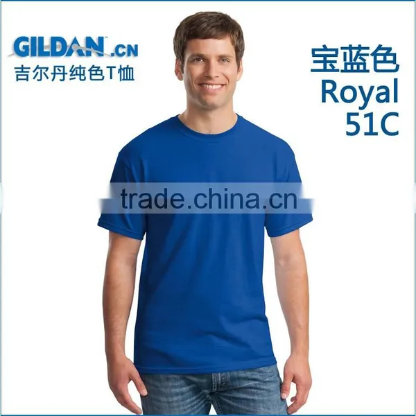 Plain Men's t Shirt - Trendy Quality 100% Cotton Crew Scoop Neck Tee For Men Assorted Color photo-3