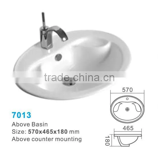 Chaozhou Ceramic Bathroom Counter Basin Bathroom Sink 6018 photo-2