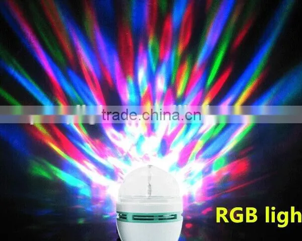 Disco Party Bar Club Effect Stage Light Bulb E27 LED Lighting Full Color Rotating Lamp photo-3