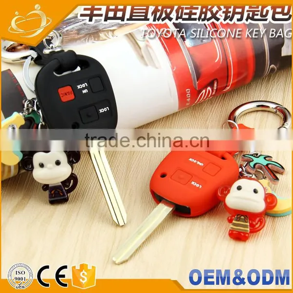 High Quanlity Silicone 3 Button Remote Car Key Shell For Toyota Hyq1512v photo-3