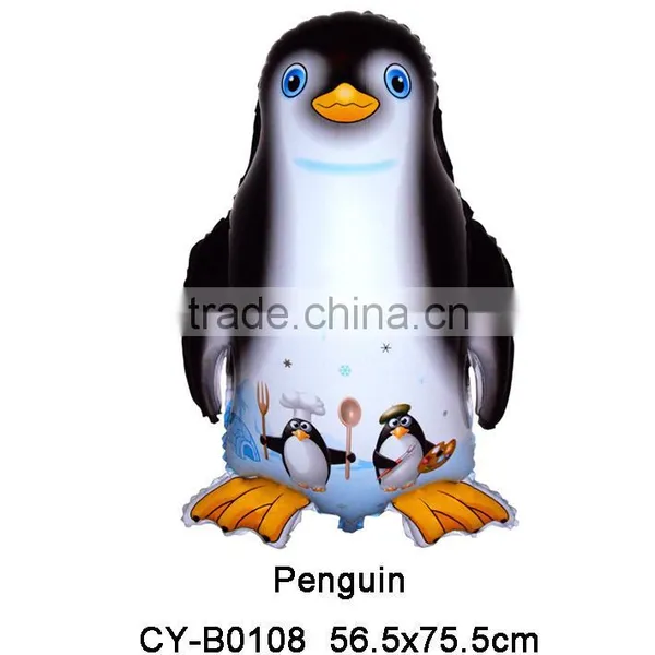 2016 Different Color Penguin Shaped Foil Balloon Helium Aluminium Balloon photo-2