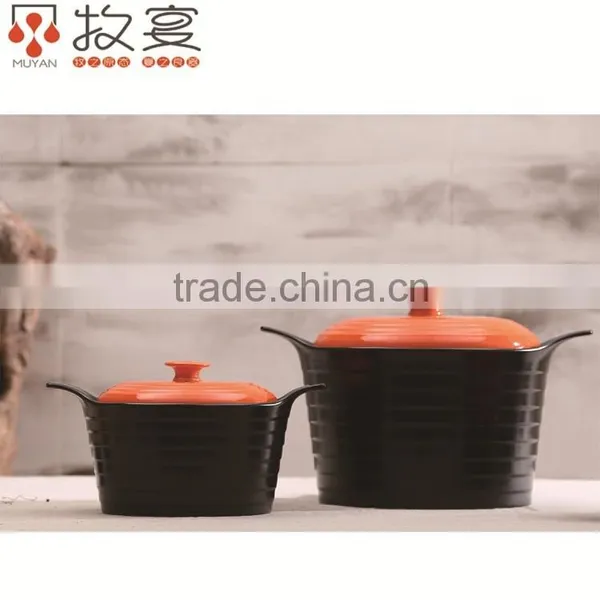 Chaozhou MUYAN Ceramic Casserole Soup Pot Round Shape With Handle photo-3