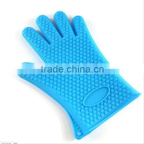 Heat Resistant Silicone Cooking Gloves for BBQ photo-3