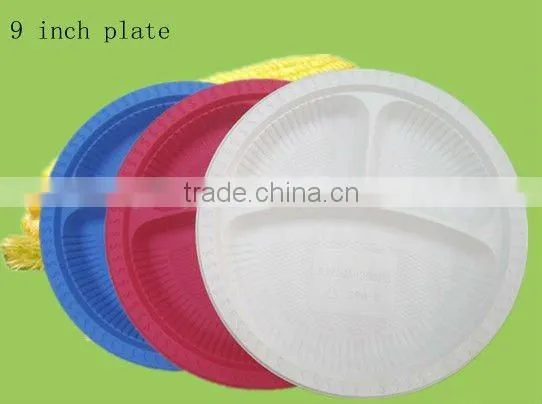 100% Biodegradable Disposable Plastic Dinner Plate:XYFD-0903