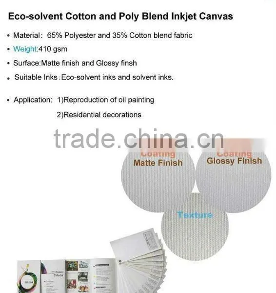44'' PURE COTTON CANVAS FOR SOLVENT Cheap Stretched Canvas photo-2