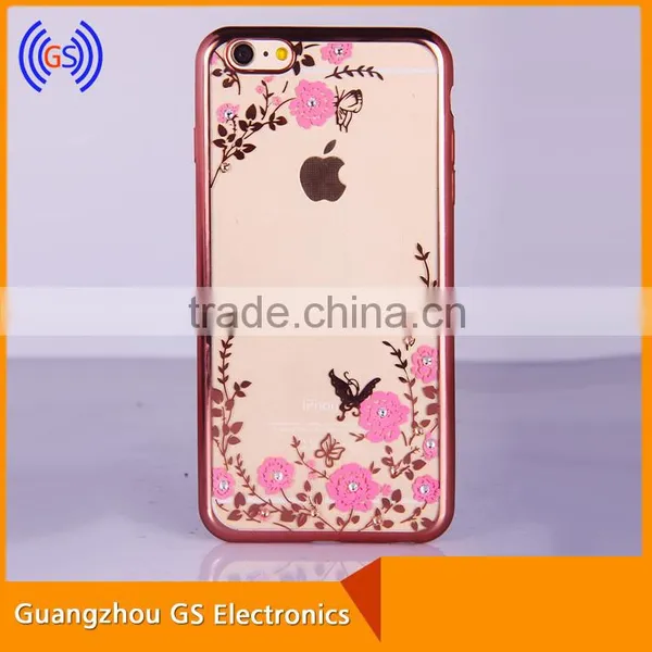 TPU Luxury Mobile Phone Case For Iphone 6,Rhinestone Case For Iphone 6S photo-4