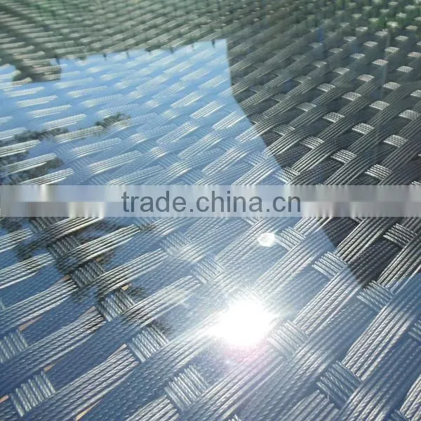 TEMPERED GLASS INDOOR/OUTDOOR RATTAN HIGH DINING TABLE photo-2