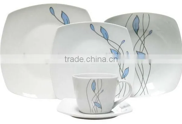 20pcs Square Dinner Set / Square Porcelain Ceramic Dinner Set photo-3