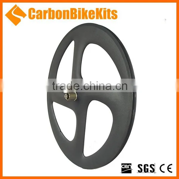 CBK Aero Design 700c Road/ Track Carbon Fixed Gear 4 Spokes Wheel Clincher photo-2