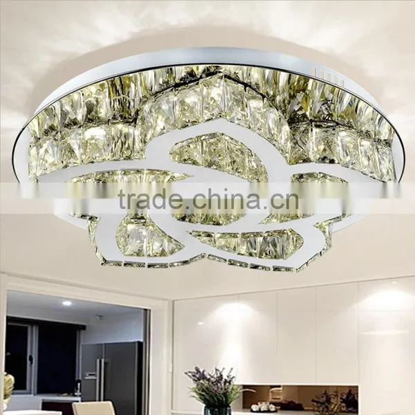 Flower Shaped 220V Crystal Ceiling Lamp Round Wholesale Ceiling Lamp photo-3