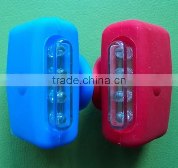 2014 Fashion Bicycle Warning Silicone Led Bike Light photo-3