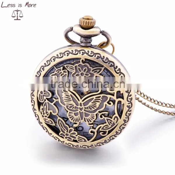 Trendy Design Wholesale Cheap Pocket Watch, Simple Useful Hollow Pocket Watch