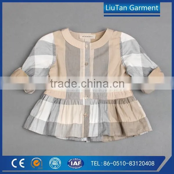 Yarn Dye Cotton Plaid Shirt Kids Clothes Baby Children photo-5