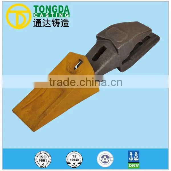 ISO9001 OEM Casting Parts Excavator Buckets Teeth and Adapter