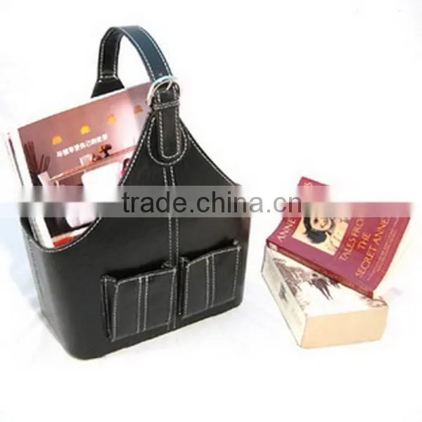 Best Quality Hot Selling Multipurpose Tote Leather Storage Basket photo-2