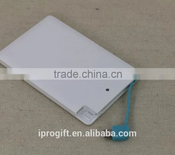 Wholesale Promotion Item Custom Logo Creadit Card Universal Power Bank 2500mah photo-3