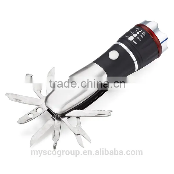 9 in 1 Multitool Car Emergency Flashlight/Hand Tool Sets